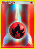 Pokemon TCG League Holo Fire Energy