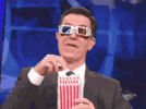 steven colbert eating pocorn.gif