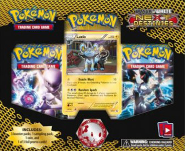 Full Art Reshiram-EX and Zekrom-EX in 'Next Destinies,' Luxio  Promo 