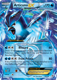 Articuno-EX from Plasma Storm