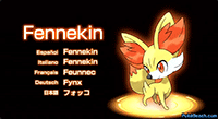 Fennekin, the Fire-type Pokemon X and Y Starter