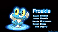 Froakie, the Water-type Pokemon X and Y Starter