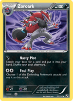 Zoroark (#71) from Black and White TCG set