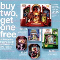Buy 2 Get 1 Free Target Pokemon