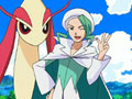 Wallace and his Milotic as shown in DP75: Enter Contest Master Wallace!