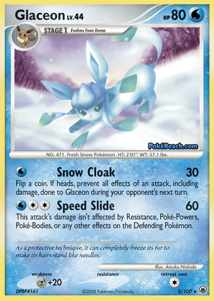 4/10 - COTD - Glaceon (DP: Majestic Dawn)