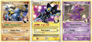 Rising Rivals Luxray GL LV.X, Mismagius, Lucario