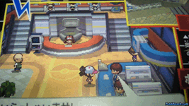 Pokemon Black and White - the Pokemon Center with a Mart inside