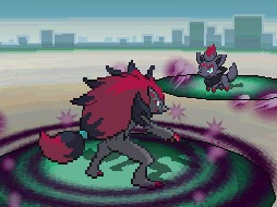 Pokemon Black and White - Zoroark and Zorua battle