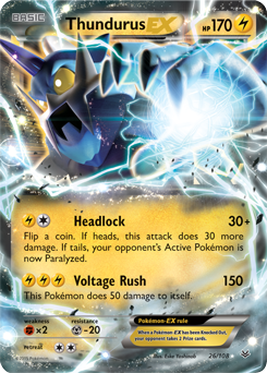 Thundurus-EX from Roaring Skies