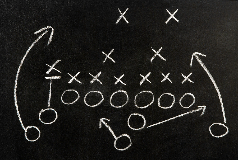 Football Gameplan Chalkboard