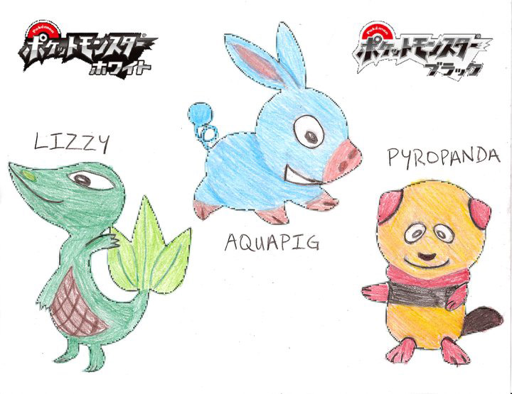 Pokemon Gen 5 Starters 