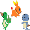 Starter Pokemon Fan Art by Gamebeast101