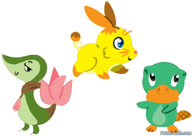 Speculative Fan Art of the Fifth Generation Starters 