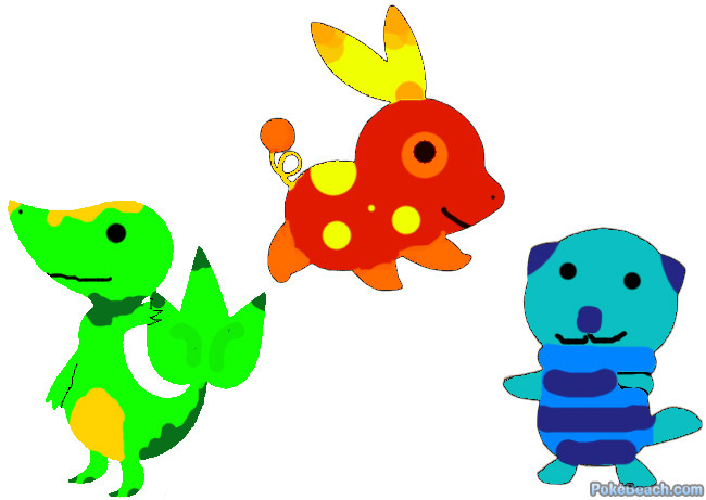 Speculative Fan Art of the Fifth Generation Starters 