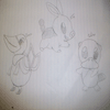 Starter Pokemon Fan Art by sketchfox7