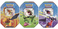 Fall 2009 Tins Featuring Charizard G LV.X, Rayquaza C LV.X, and Garchomp C LV.X