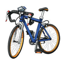 Mach Bike in Omega Ruby and Alpha Sapphire 