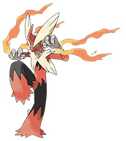 Mega Blaziken in Omega Ruby and Alpha Sapphire 