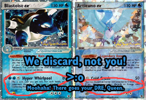 Blastoise ex and Articuno ex Errata