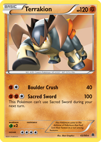 Terrakion from Emerging Powers (#63)