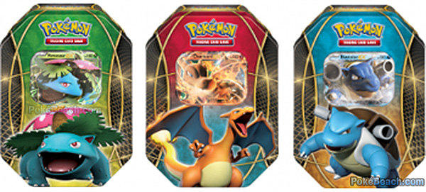 Fall 2014 Tins with Venusaur-EX, Charizard-EX, Blastoise-EX!