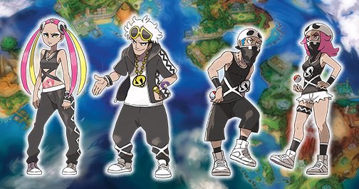 Pokemon Sun/Moon - lots of details and art for Team Skull, new Pokemon, Alola  Forms