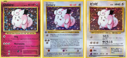 Clefairy Evolutions Base Set Japanese Base Set Comparison