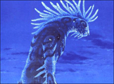The Forest Spirit from Princess Mononoke at night