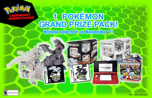 Pokemon Legendary Sweepstakes