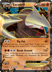 Excadrill-EX from Legendary Treasures