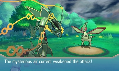 Mega Rayquaza in Omega Ruby and Alpha Sapphire