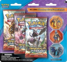 Breakthrough Three Pack Blister Mega Charizard Mega Lucario Pins