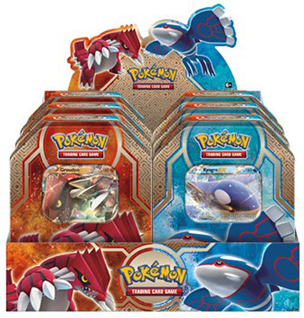 Legends of Hoenn Tins Featuring Groudon-EX and Kyogre-EX