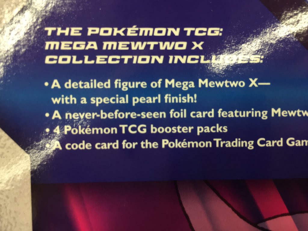 Pokemon TCG Mega Mewtwo X Figure Collection Box 