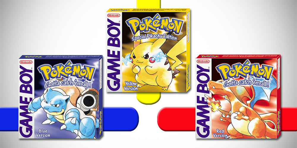 Pokémon disponíveis - Red/Blue/Yellow