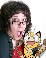 Maddie Blaustein with Meowth