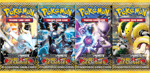 Next Destinies Booster Packs Featuring Reshiram, Zekrom, Mewtwo, and Regigigas