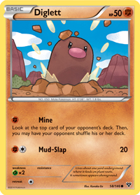 Diglett from XY TCG