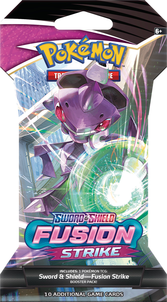Sword & Strike Fusion Strike (Genesect V Cover Art): Pokemon Trading Card  Game Booster Pack (80917 / B) - ToysDiva