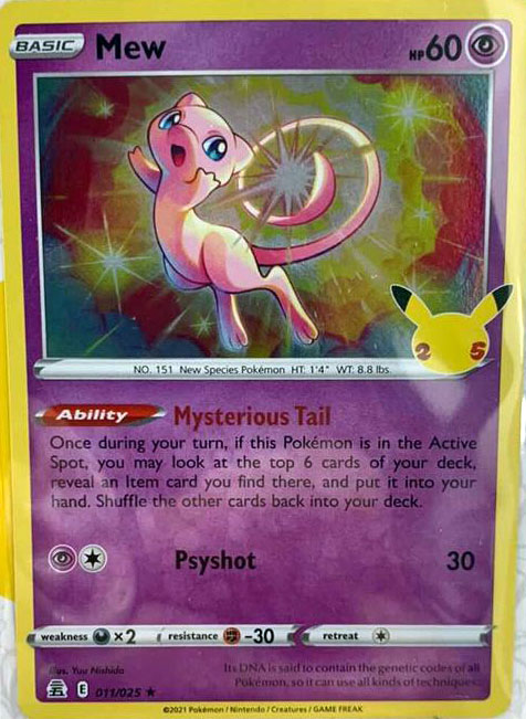 The Pokemon Company International Pokemon Single Card MEW 011/025