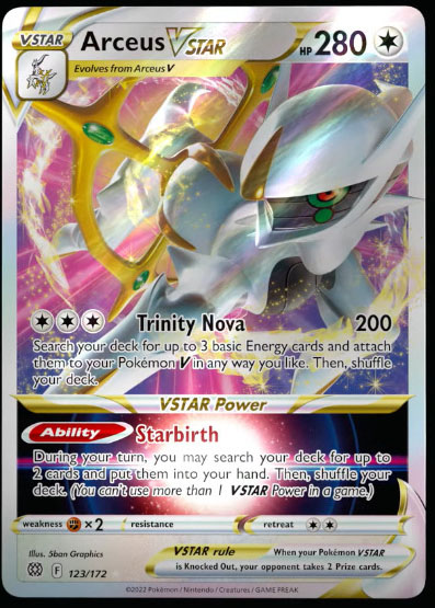 All 6 of the Arceus Pokémon Cards in Star Birth