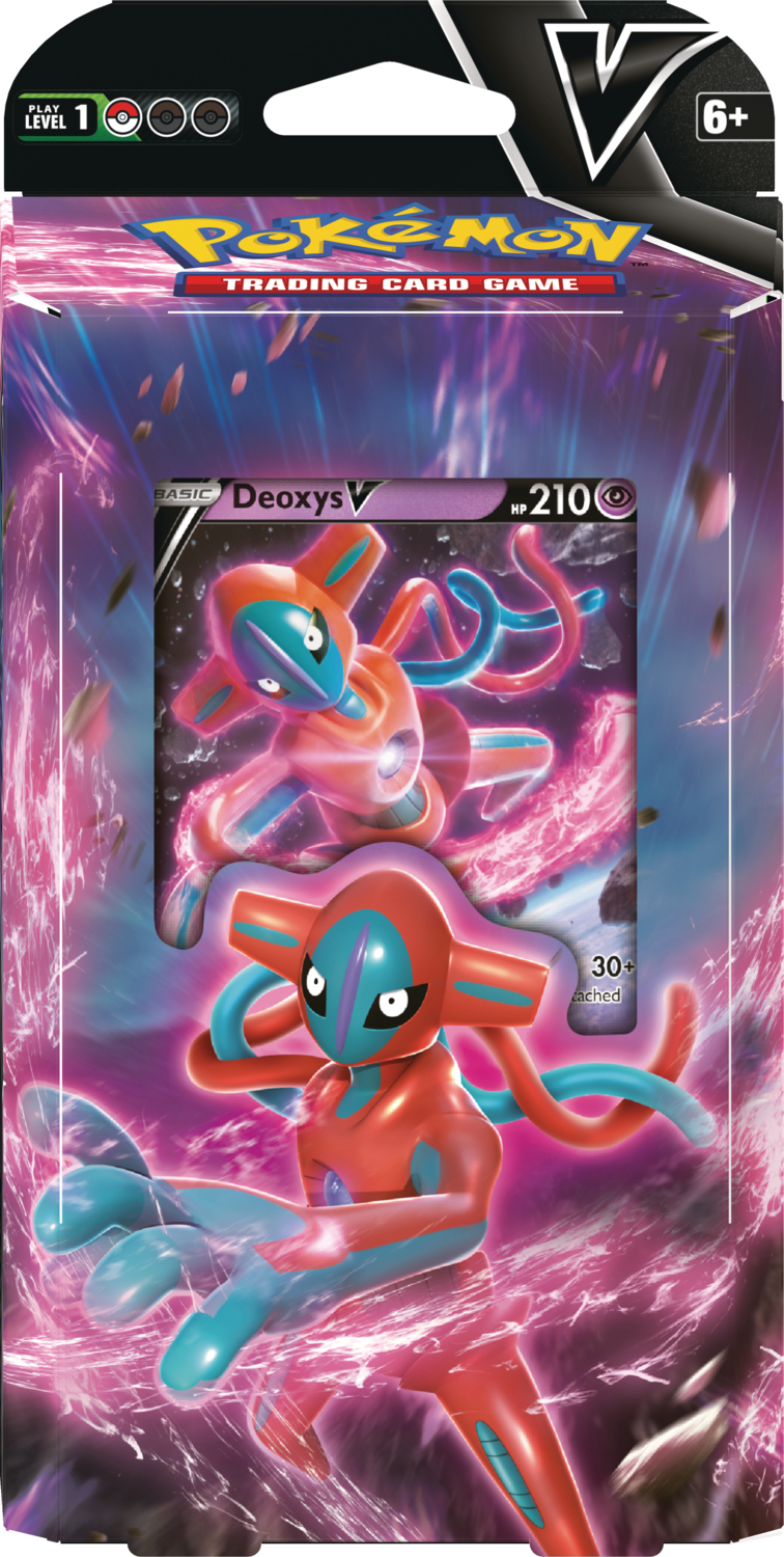 Pokémon TCG: Deoxys VMAX & VSTAR Battle Box (3 Foil Promo Cards, 1 Oversize  Foil Card & 4 Booster Packs)