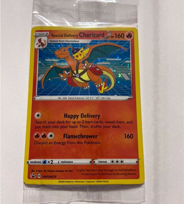 Special Delivery Charizard (SWSH075/71), Busca de Cards