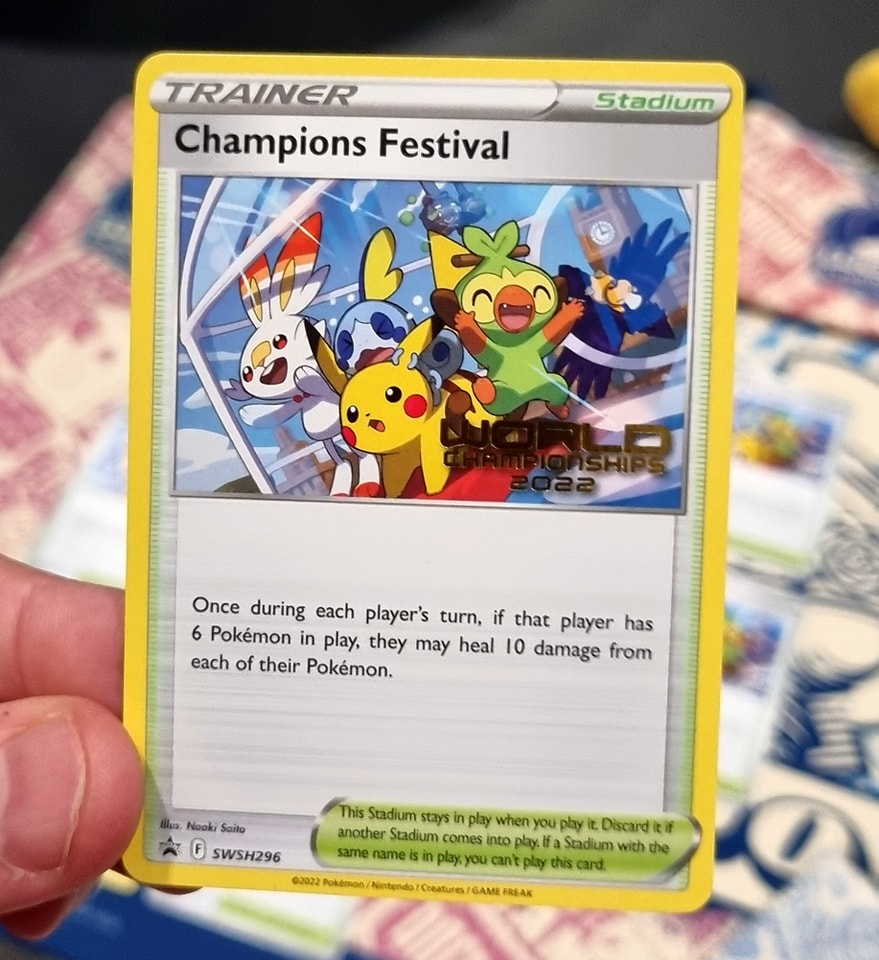 Champions Festival Portuguese - S-P - PSA 8 - 22 Worlds Promo