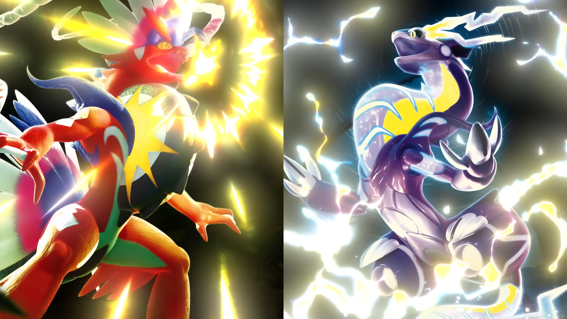 Koraidon vs Miraidon  Pokemon Scarlet & Violet Form Fight 