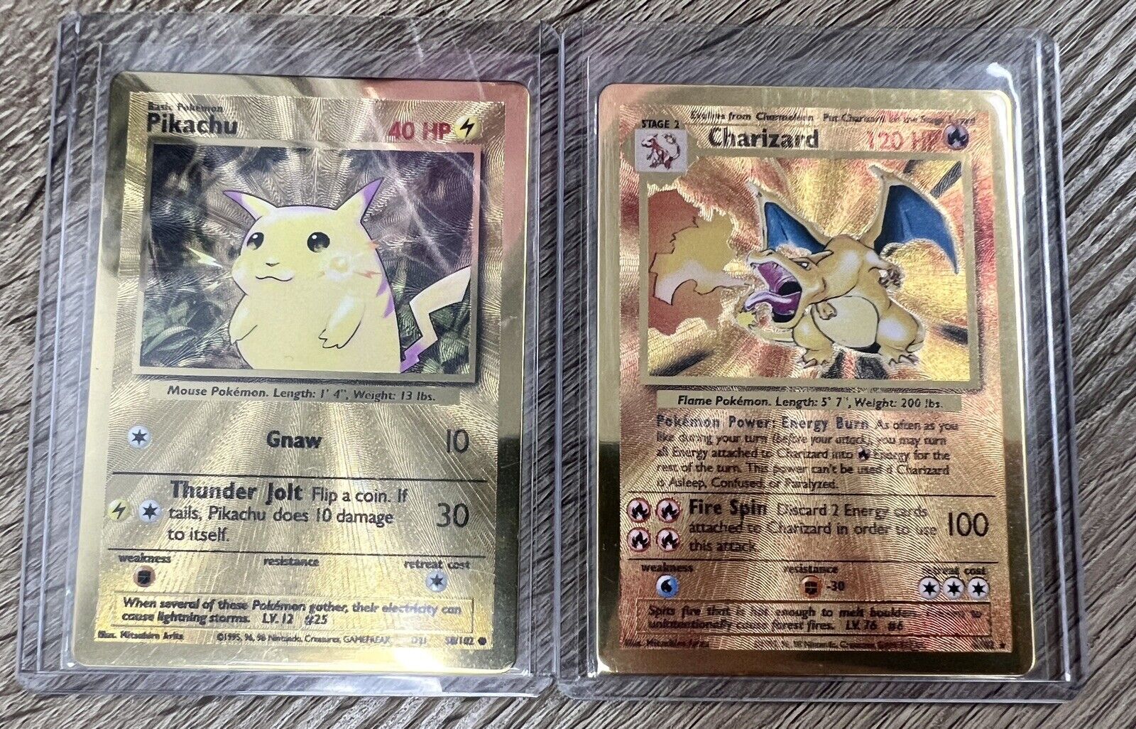 Mew V Gold Metal Pokemon Card