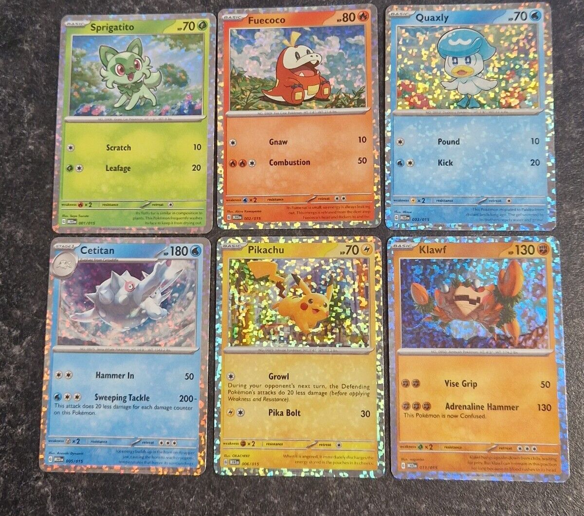 2023 McDonalds Pokemon Full Complete Set of 15 Cards - Match Battle TCG