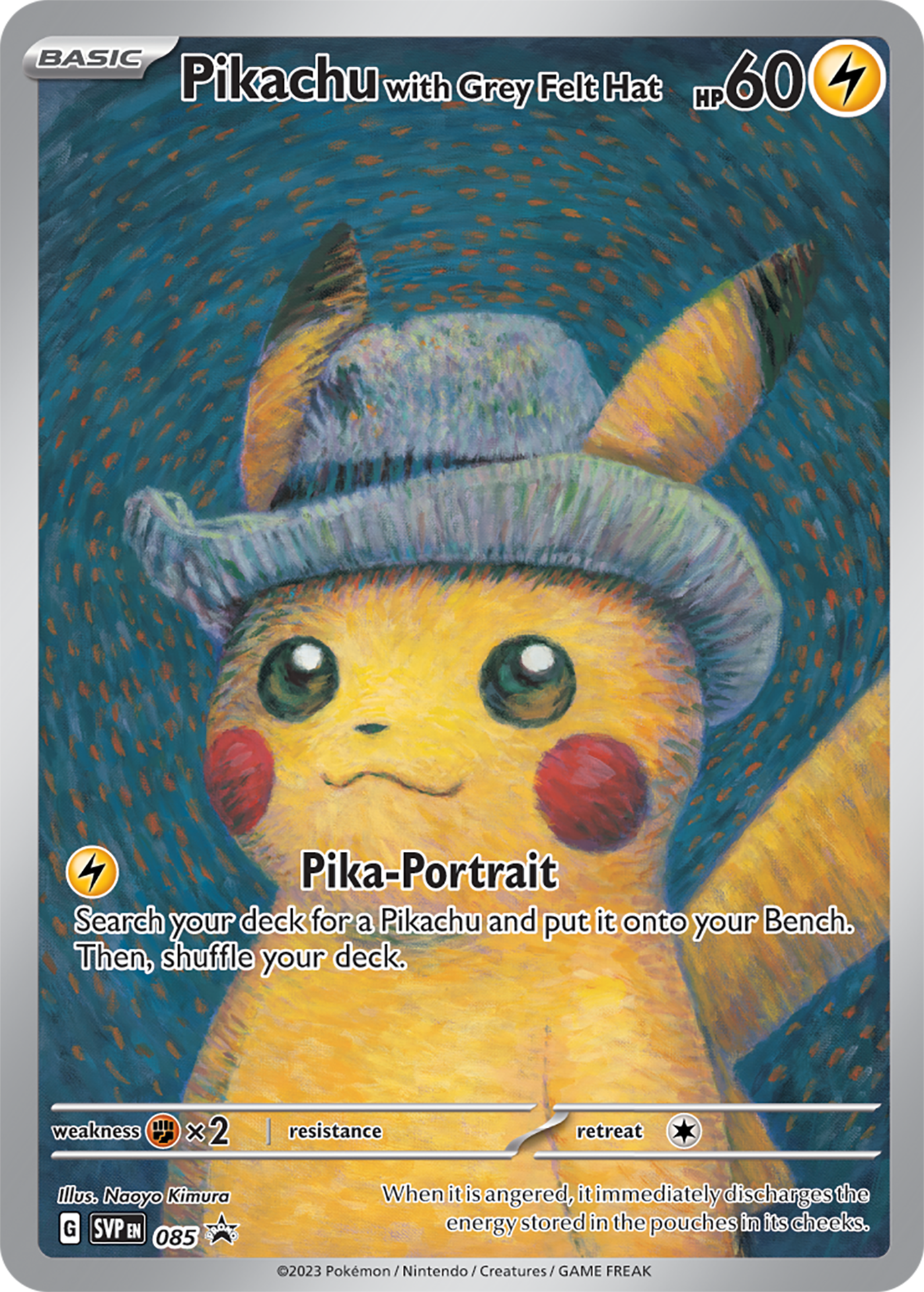 Pokemon Pikachu AOP Bonnet à Pompon Bleu Jaune