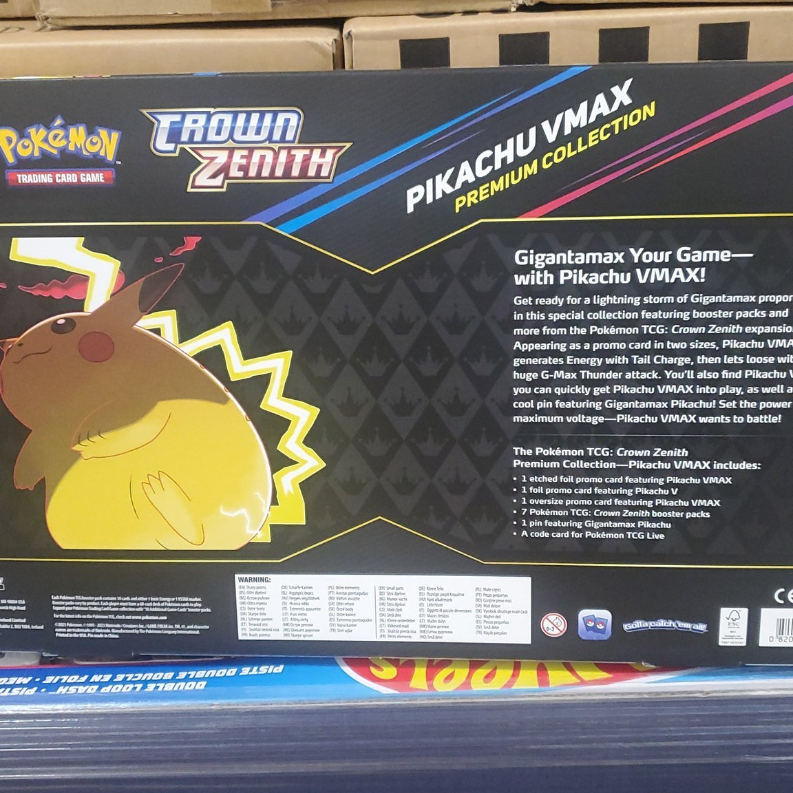 Pokemon Trading Card Games Crown Zenith Special Collection Pikachu Vmax - 7  Booster Packs Included